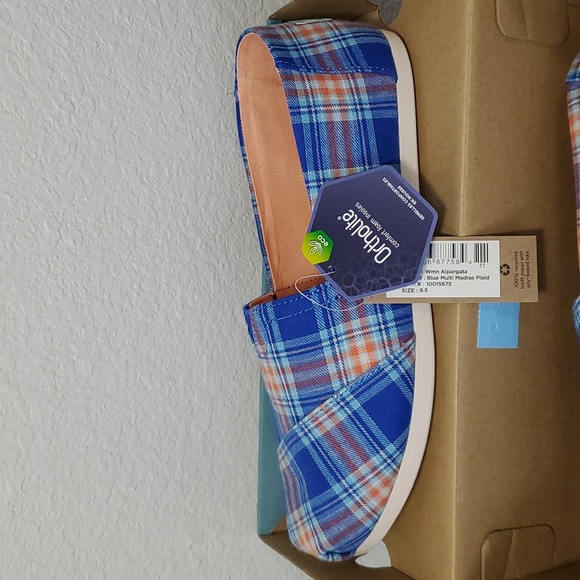 *New* Toms Alpargata plaid - Picture 5 of 7